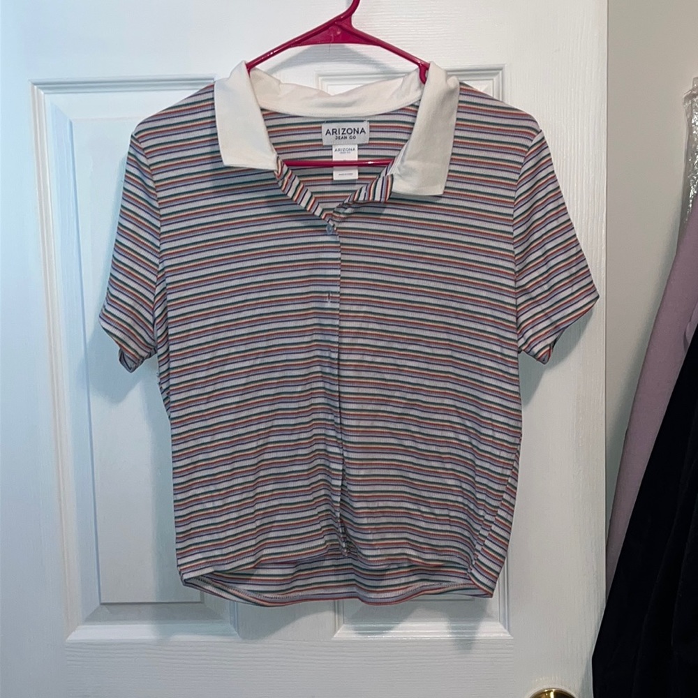 Button up striped shirt